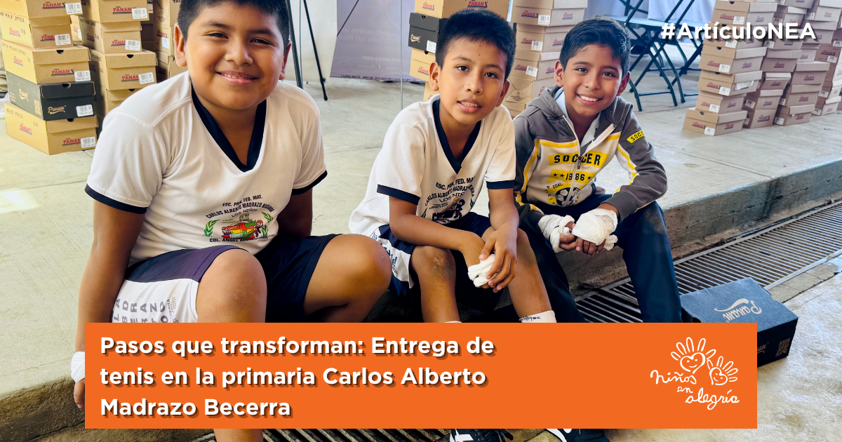 Pasos que transforman: entrega de tenis en la primaria Carlos Alberto Madrazo Becerra